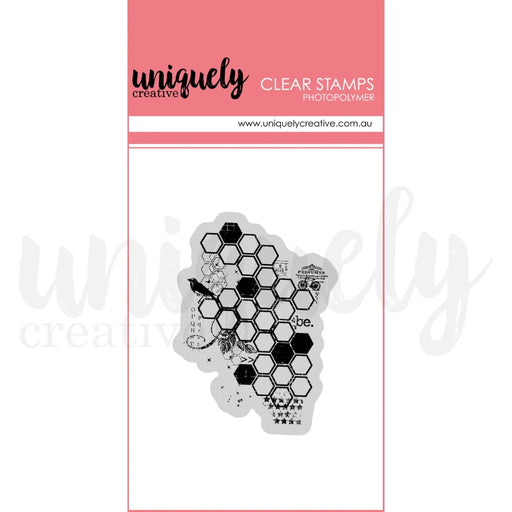 UNIQUELY CREATIVE ACRYLIC STAMP BOTANICAL HONEYCOMB - UC1936