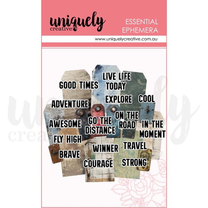 UNIQUELY CREATIVE GRUNG TAGS AND TITLES EPHEMERA - UCE2224