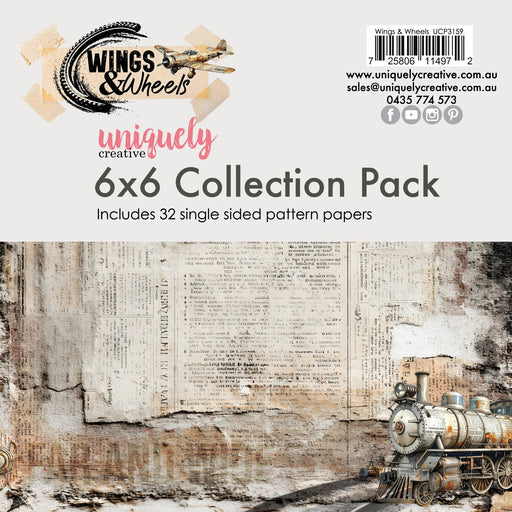 UNIQUELY CREATIVE WINGS AND WHEELS 6 X 6 COLLECTION PACK - UCP3159