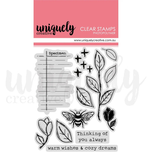 UNIQUELY CREATIVE ACRYLIC STAMP BOTANICAL ART JOURNAL - UC1928