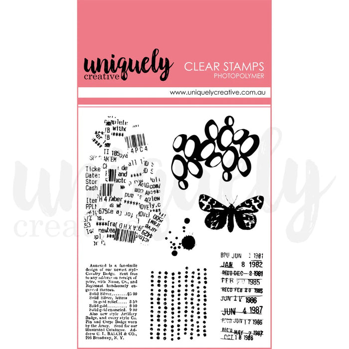 UNIQUELY CREATIVE ACRYLIC STAMP HEART AND SOUL MIXED MEDIA PHOTOPOLYMER STAMP - UC1927