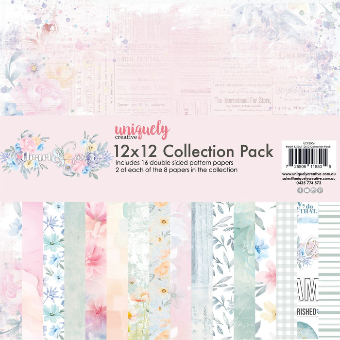 UNIQUELY CREATIVE  HEART & SOUL 12 X 12 COLLECTION PACK  - UCP3006