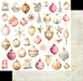 UNIQUELY CREATIVE HOME FOR CHRISTMAS 12 X 12  PAPER VINTAGE BAUBLES-  UCP2990