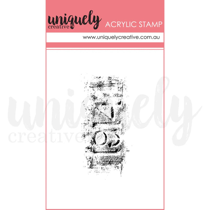 UNIQUELY CREATIVE ACRYLIC STAMP VINTAGE NUMBERS MARK MAKING MINI STAMP - UC1919