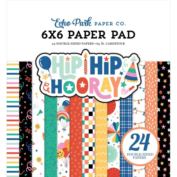 ECHO PARK 6 X 6 PAPER PAD HIP HOORAY -HHH409023