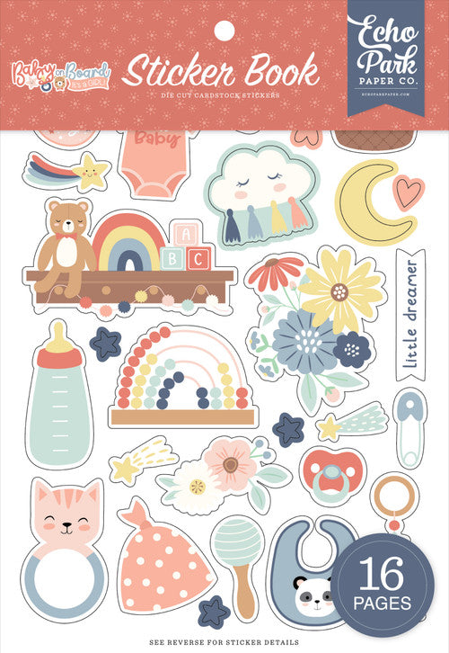 ECHO PARK BABY ON BOARD GIRL BOOK STICKERS - BOG414029