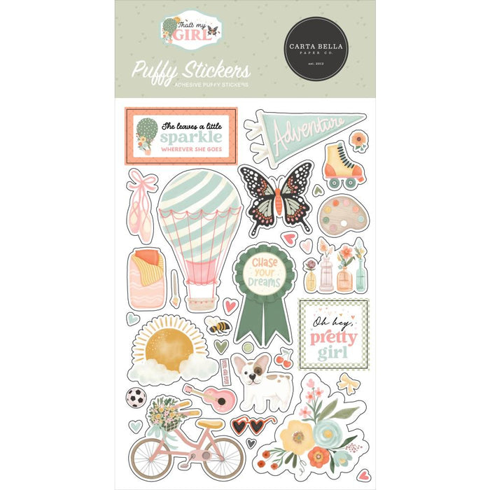 CARTA BELLA THAT’S MY GIRL PUFFY STICKERS -CBG418066