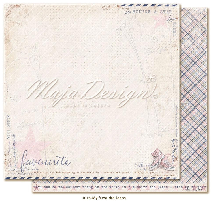 MAJA DESIGN 12 X12 PAPER DENIM AND GIRLS FAVOURITE JEANS - DEN1015