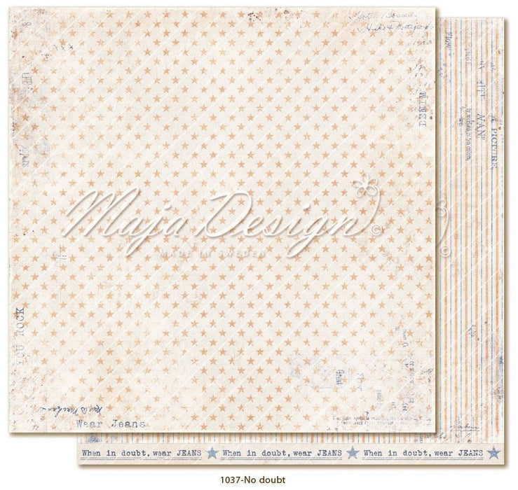 MAJA DESIGN 12 X12 PAPER DENIM AND GIRLS NO DOUBT - DEN1037