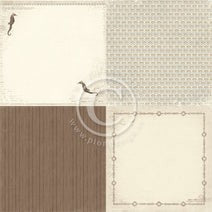 PION 12X12 SHORELINE TREASURES 6X6 SEAHORSE - PD4706F