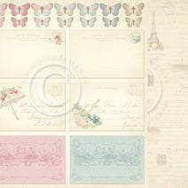 PION 12X12 PARIS FLEA MARKET POSTCARDS - PD5709F