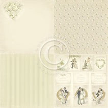 PION 12X12 VINTAGE WEDDING BRIDAL BOUQUET 6X6 - PD6002F