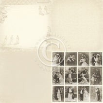 PION 12X12 VINTAGE WEDDING WEDDING DRESS 6X6 - PD6006F