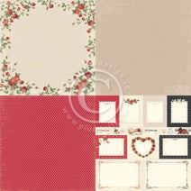 PION 12 X12 TO MY VALENTINE 6 X 6 ROSES OF LOVE - PD6905F