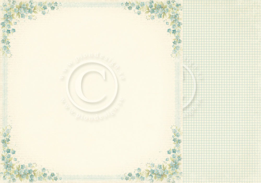 PION 12X12 EASTER GREETINGS FORGET ME NOT - PD7007F