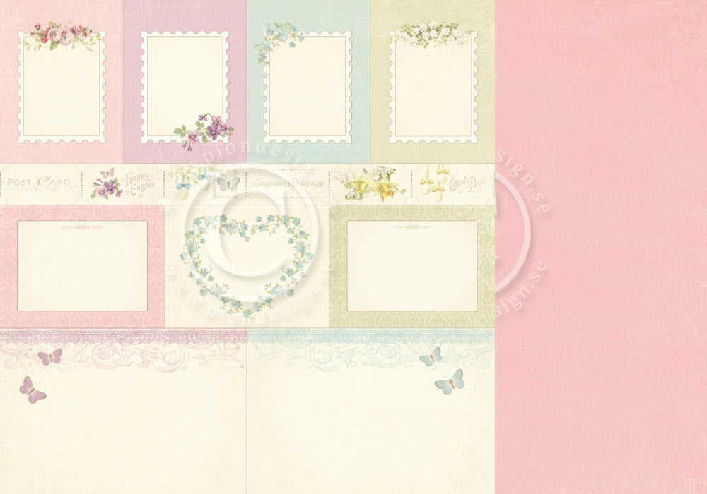 PION 12X12 EASTER GREETINGS MEMORY NOTES - PD7017F
