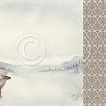 PION12X12 GREETINGS NORTH POLE SANTAS REINDEER - PD7602F