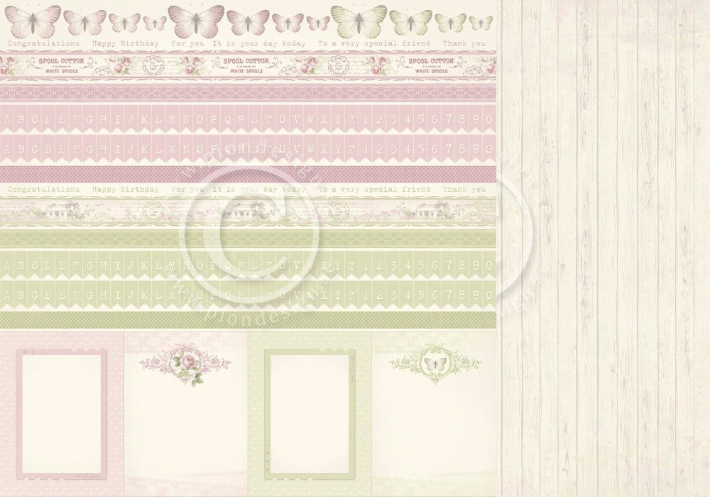 PION 12X12 WHERE THE ROSES GROW BORDERS - PD8211F