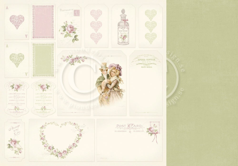 PION 12X12 WHERE THE ROSES GROW TAGS - PD8212F
