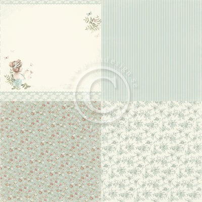 PION 12 X12 LIFE IS PEACHY 6 X 6 BUTTERFLY CHARMER - PD19003F