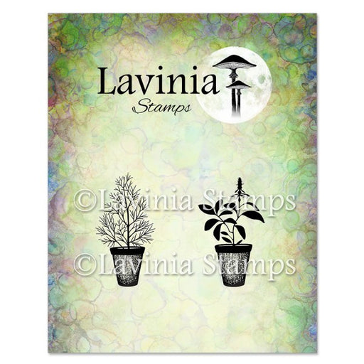 LAVINIA STAMPS  DILL AND SAGE POTS STAMP - LAV939