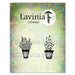 LAVINIA STAMPS  ROSEMARY AND THYME POTS STAMP- LAV948