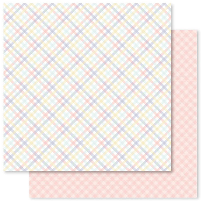 PAPER ROSE PAPER 12 X 12  PAPER EASTER TIME PLAIDS E- 31824