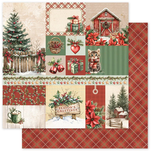 PAPER ROSE CHRISTMAS TREE FARM A 12 X 12 PAPER - 35256