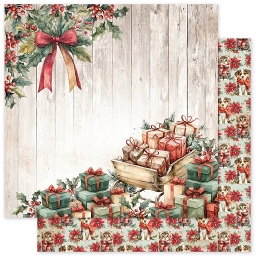 PAPER ROSE CHRISTMAS TREE FARM  C12 X 12 PAPER - 35262
