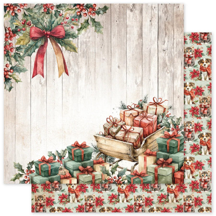 PAPER ROSE CHRISTMAS TREE FARM  C12 X 12 PAPER - 35262