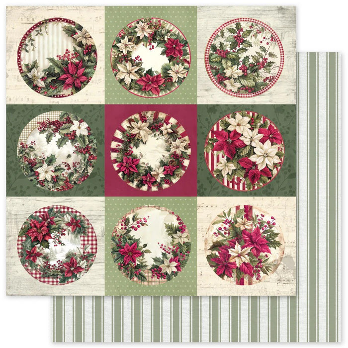 PAPER ROSE  CHRISTMAS  HOLLY D  12 X 12 PAPER COLLECTION  - 35130