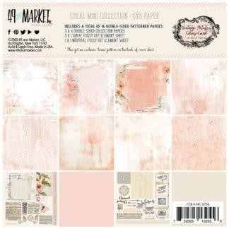 49 AND MARKET 6 X 6 PAPER PAD VINTAGE ARTISTRY CORAL - VAC32556