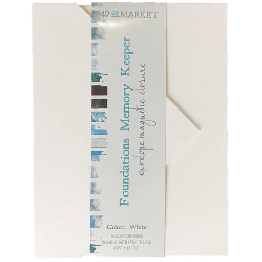 49 AND MARKET KEEPER ENVELOPE MAGNETIC CLOSURE WHITE - FA-35434