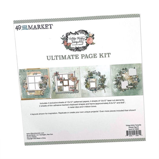 49 AND MARKET 12 X 12 PAPER KIT TRANQUILITY - VAT-39692