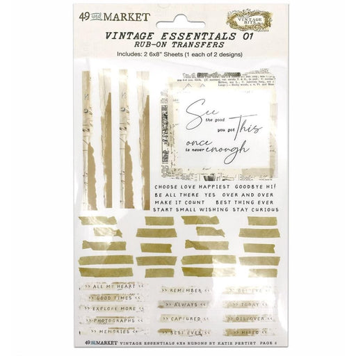 49 AND MARKET-ESSENTIAL RUB-ONS - VE-40254