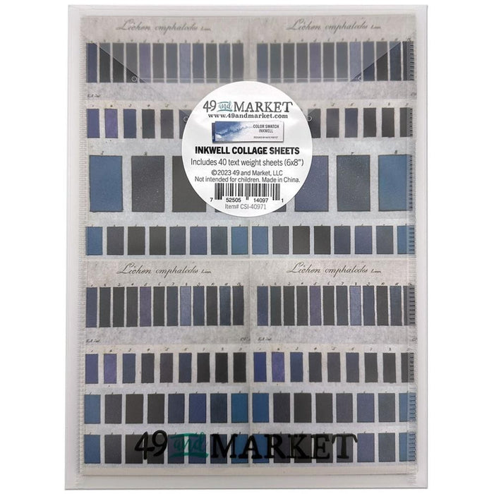 49 AND MARKET COLOR SWATCH INKWELL6 X 8 COLLAGE SHEETS - CSI-40971