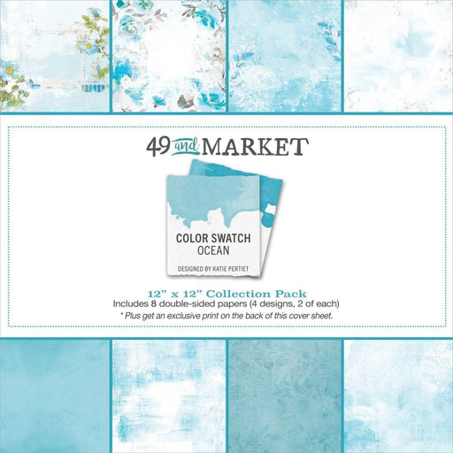49 AND MARKET COLOR SWATCH OCEAN 12 X 12 COLL PACK - CSO-41251