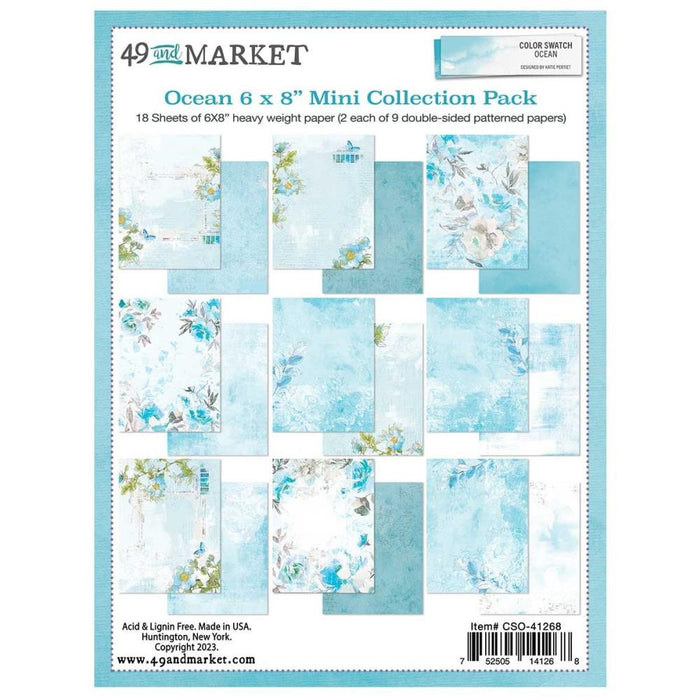 49 AND MARKET COLOR SWATCH OCEAN 6 X 8 MINI COLL PACK - CSO-41268