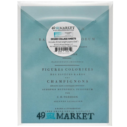 49 AND MARKET COLOR SWATCH OCEAN COLLAGE SHEETS - CSO-41312
