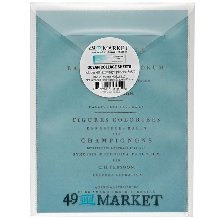 49 AND MARKET COLOR SWATCH OCEAN COLLAGE SHEETS - CSO-41312