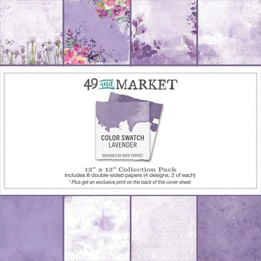 49 AND MARKET COLOR SWATCH LAVENDEDR 12 X 12 PAPER PACK - CSL-41404