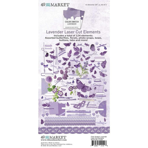 49 AND MARKET COLOR SWATCH LAVENDEDR LASER CUT ELEMENTS - CSL-41428