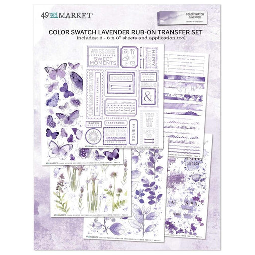49 AND MARKET COLOR SWATCH LAVENDEDR 6 X 8 RUB ON - CSL-41435