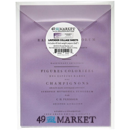 49 AND MARKET COLOR SWATCH LAVENDEDR COLLAGE SHEETS - CSL-41473