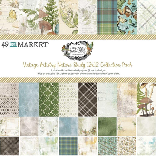 49 & MARKET VINTAGE ARTISTRY NATURE STUDY 12X12 COLL PACK - NS-41657