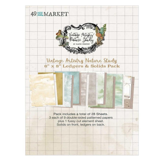 49 & MARKET VINTAGE ARTISTRY NATURE STUDY 6 X 8 SOLID PAD - NS-41695