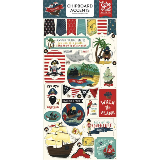 ECHO PARK PIRATE TALES CHIPBOARD ACCENTS - PTA176021
