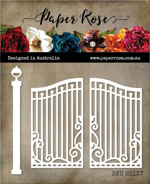PAPER ROSE CAMBRIDGE WROUGHT IRON PANEL DIE - 23134