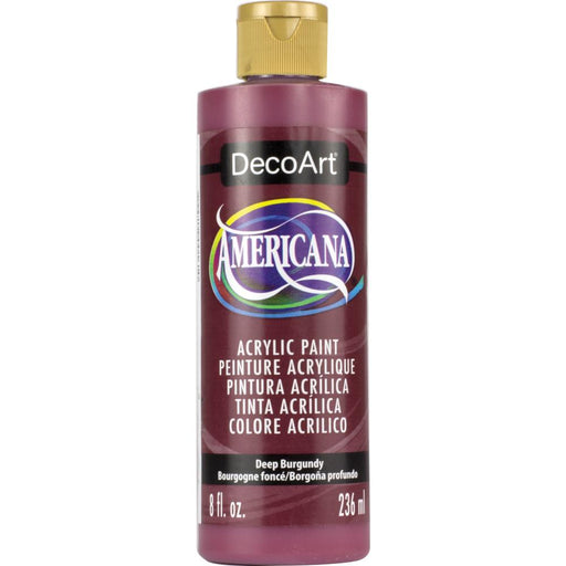 AMERICANA GLOSS ENAMELS ACRYLIC PAINT 8OZ DEEP BURGUNDY- DA8   DA128