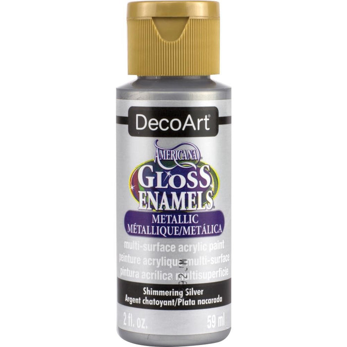 AMERICANA GLOSS ENAMELS ACRYLIC PAINT 2OZ SILVER - DAG    70